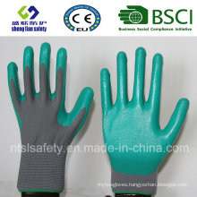Polyester Shell with Nitrile Coated Work Gloves (SL-N103 ()